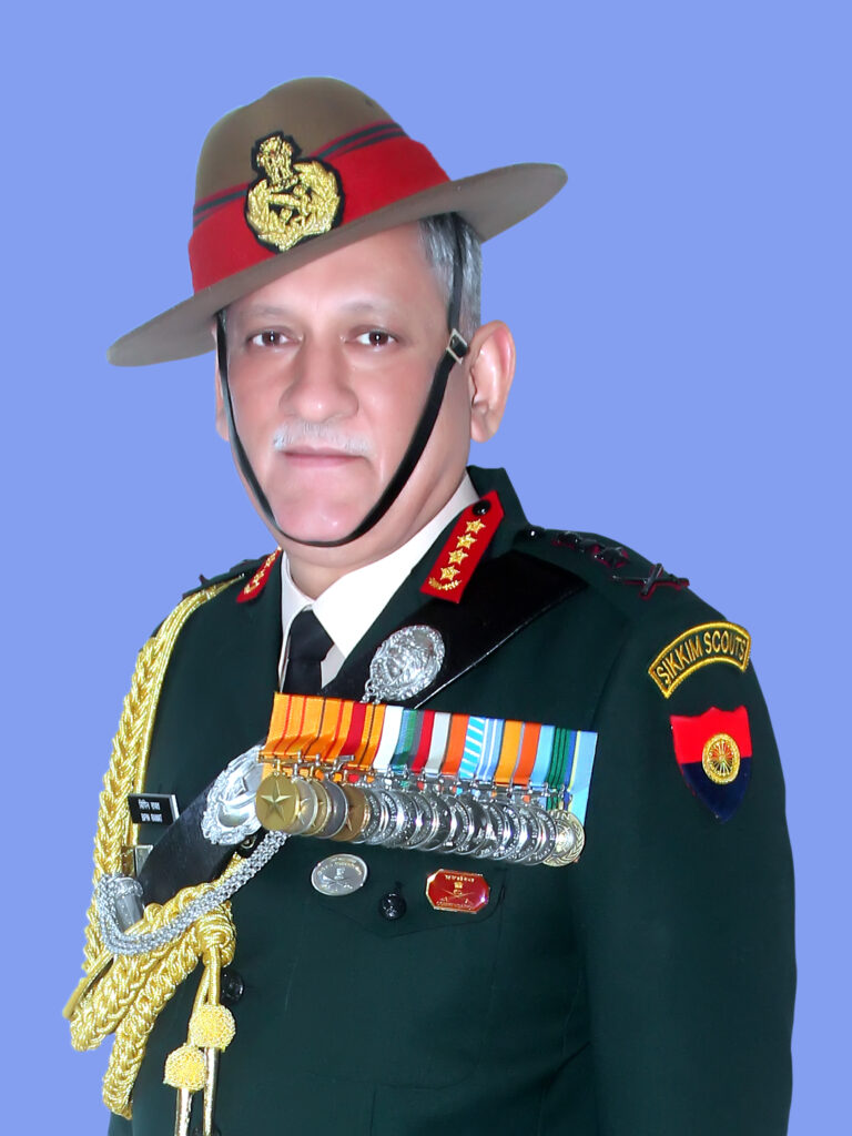 General Bipin Rawat, PVSM, UYSM, AVSM, YSM, SM, VSM, ADC
(31 Dec 2016 to 31 Dec 2019) - Top Army GD Coaching in Lucknow | Best Defence Coaching in Lucknow